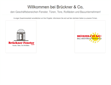 Tablet Screenshot of brueckner-co.de